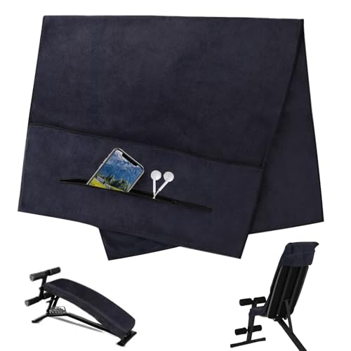 AOROPS Fitness Handtuch 120x50cm, Fitness Handtuch mit Reißverschluss Tasche, Sporthandtuch Fitnessstudio Saugfähiges Sporthandtuch Mikrofaser für Sport Fitnessstudio Training Outdoor