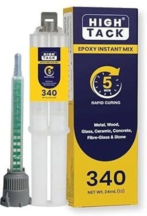 High Tack 340 Epoxy Instant Mix in 5-Minute Rapid Curing Adhesive | Multipurpose Epoxy, Sets in 5-10 minutes, High Strength, For Ceramic, Wood, Plastics, Metal, Glass, China Tile, Marbles, 24ml-image-39