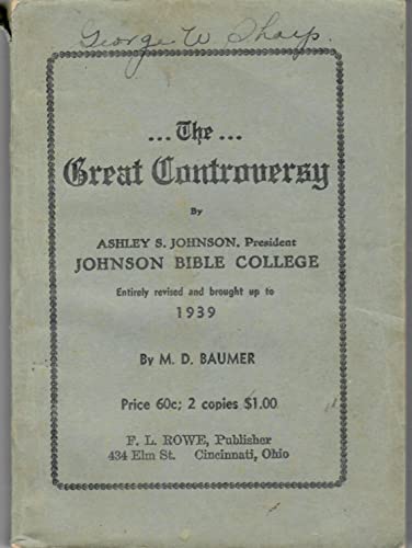 The Great Controversy B00XISYDSG Book Cover