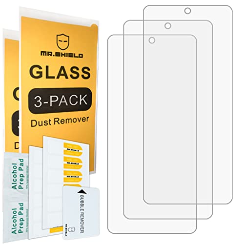 Image of Mr.Shield [3-Pack] Designed For Motorola Moto G 5G (2022) [Tempered Glass] [Japan Glass with 9H Hardness] Screen Protector with Lifetime Replacement