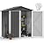 DWVO 6x4ft Metal Outdoor Storage Shed, Large Heavy Duty Tool Sheds with Lockable Doors & Air Vent for Backyard Patio Lawn to Store Bikes, Tools, Lawnmowers, Dark Gray