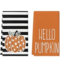 Amazon.com: Artoid Mode Orange Buffalo Plaid Leaves Pumpkin Fall ...