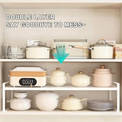 Étagère réglable pour armoire en métal robuste durable pour la maison blanche