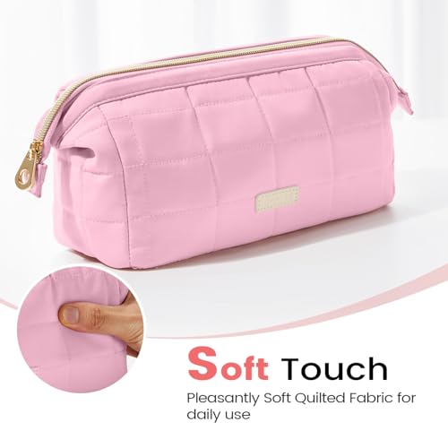 Image of Sooez Large Pencil Case Pouch, Soft Pencil Bag with Zipper, Pen Bag Wide Opening, School Supplies Cute Pencil Case for Girls Boy Men Women, Purple