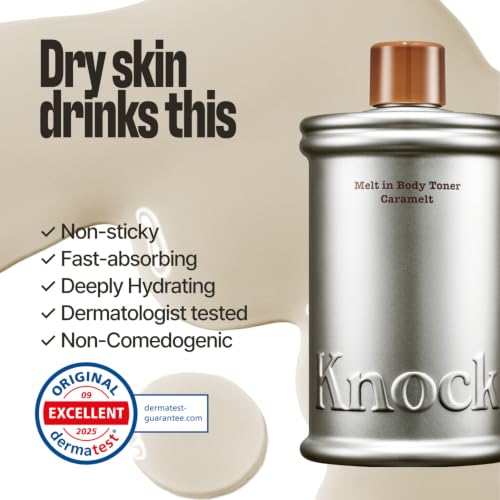Image of Knock Melt-In Body Toner Caramelt, Milky Body Moisturizer with Ceramide