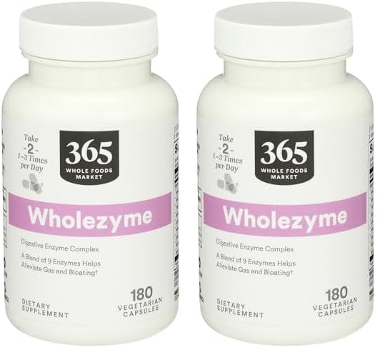 Image of Whole Foods Market, Wholezyme, 180 Count (Pack of 2)
