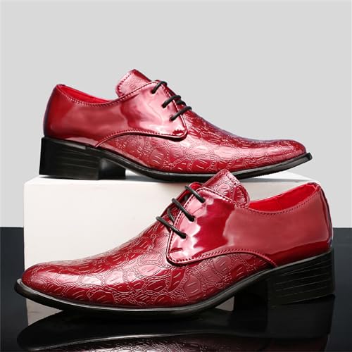 Men's Dress Shoes Formal Oxford Shoes Classic Lace Up Derby Shoes4