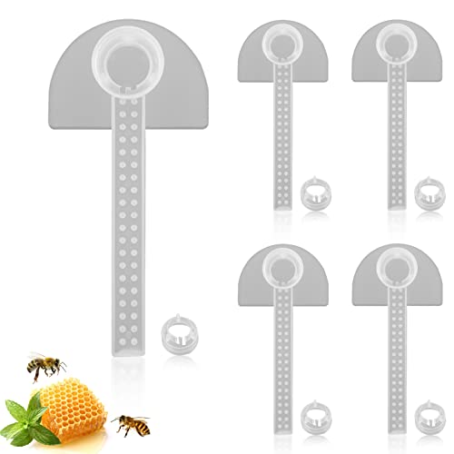 HERCHR 5 Piezas Alimentador De Colmena De Plástico, Duck Facturado Forma Dispensador de Agua, Dispensador de Alimentación de Líquido de Colmena, alimentadores de Abejas sin Abrir la Colmena