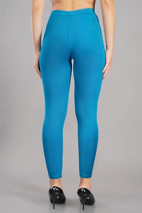 Image of Women Cotton Solid Belt Ankle Length Legging Four Way Lycra Leggings