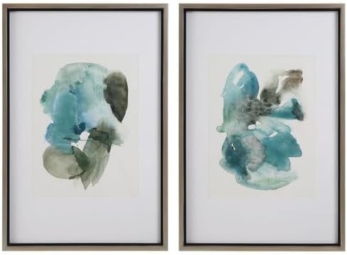 Uttermost Blueprints - Floral Print (Set of 2)-40 Inches Tall and 27 Inches Wide