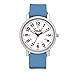 Speidel Scrub Watch for Medical Professionals with Blue Silicone Rubber Band - Easy to Read Timepiece with Red Second Hand, Military Time for Nurses, Doctors, Surgeons, EMT Workers, Students and More
