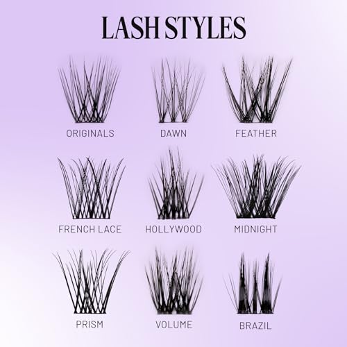 Extensions de cils légères et réalistes Lilac St look dense 12 mm - 5