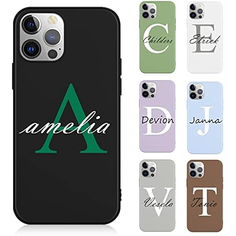 Yoedge Personalised Phone Case for iPhone 14 13 12 Pro Max 11 Mini Xr Xs X 8 Plus SE 2020 2022 6s 6, Personalized Handwritten Style Custom Name Case, Clear Soft Silicone Cover for Apple iPhone Models Cover