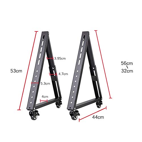 Soporte de TV de piso bajo con ruedas universal 32-65" miniatura 2
