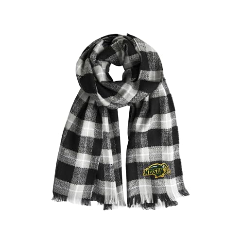 Littlearth North Dakota State Bison NCAA Plaid Blanket Scarf