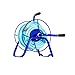 Yard Butler Handy Reel Easy Winding Heavy Duty Metal Garden 75' Water Hose Reel Low Profile Portable Ground Or Wall Mount- IHR-1BLU Blue
