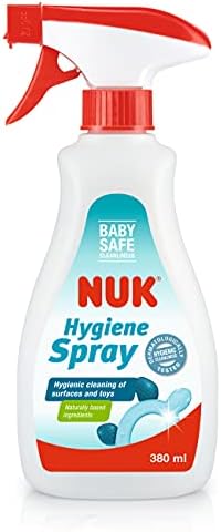 NUK Hygiene Spray | 380 ml | Anti Bacterial Spray Cleaner | Mild Baby-Safe Formula | Kills 99.9% of Germs & Bacteria
