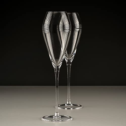 Greenline Goods Champagne Flutes Glasses - 5.75 Oz Wine And Mimosa Glassware Set - Stemmed Drinkware For Weddings Or Modern Bar #TOP4