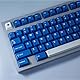 163 Tasten Classic BlauTastenkappen Cherry Profile Doubleshot Keycaps Set Fit für ISO ANSI 95% 75% 65% 60% Mechanische Tastatur Cherry Mx Gateron Switches