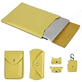 Moterm 13-Inch Leather Laptop Sleeve for New MacBook Pro and MacBook Air 13.3 Inches, Fits Model...