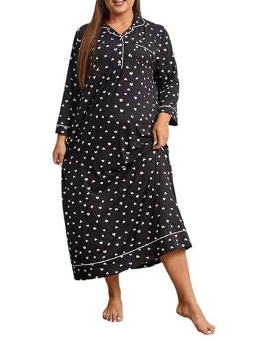 Chemise de nuit grande taille ample et confortable pour des nuits douces