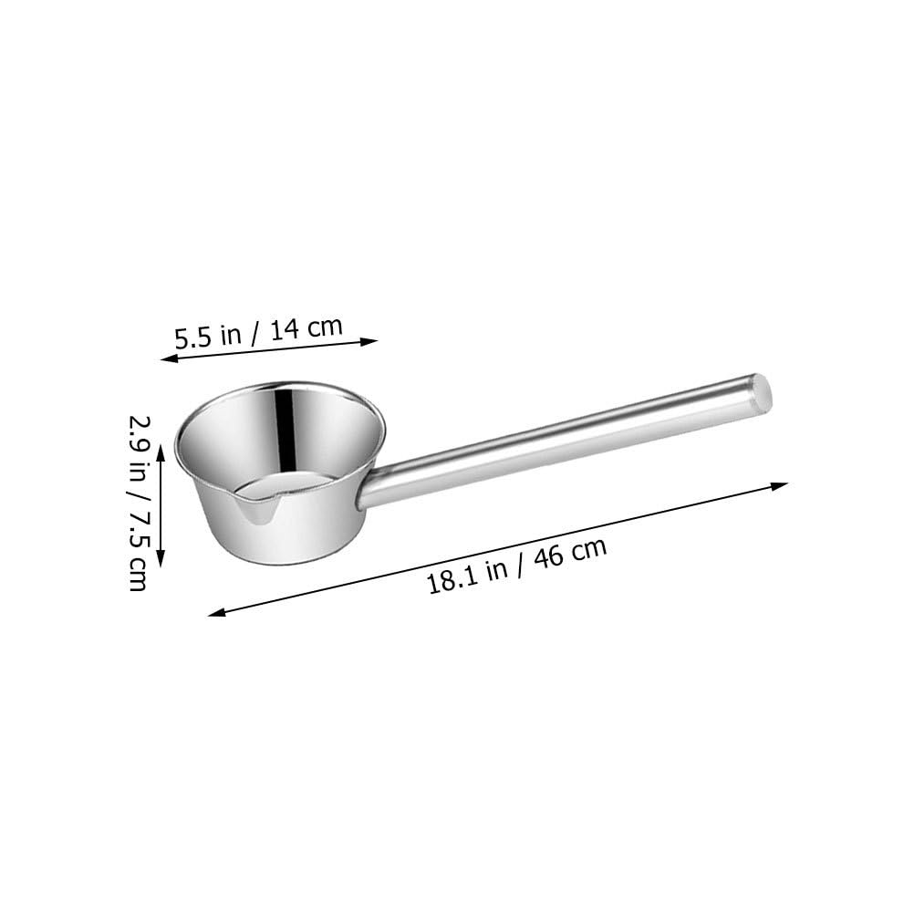 MAGICLULU Louche à eau à long manche en acier inoxydable de 14 cm pour jardin, cuisine, jardinage