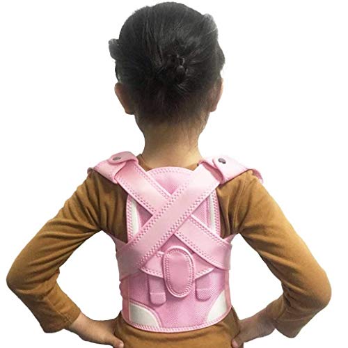 Correcteur de posture magnétique rose en taille L pour le dos des enfants