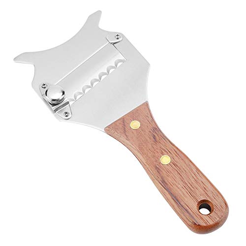 Zetiling Truffle Shaver, Chocolate Shave with Stainless Steel Plate and Wooden Handle Adjustable
