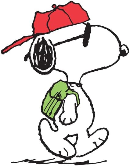 CafePress Snoopy Joe Cool Small Die Cut Sticker, 3"x4" Matte Finish