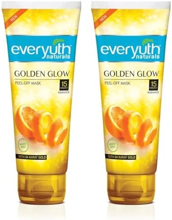 Everyuth Naturals Advanced Golden Glow Peel-Off Mask With 24k Gold, 100 g (Pack of 2)