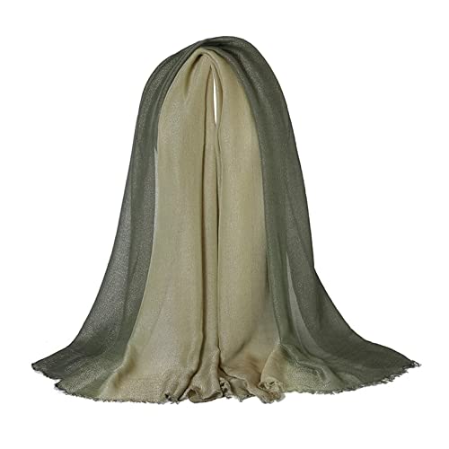 Cotton Scarf Soft, Wrap Shawl for Women Large Gradient Rectangle Wrap Shawl Blanket Scarf Gifts for Wedding Birthday2