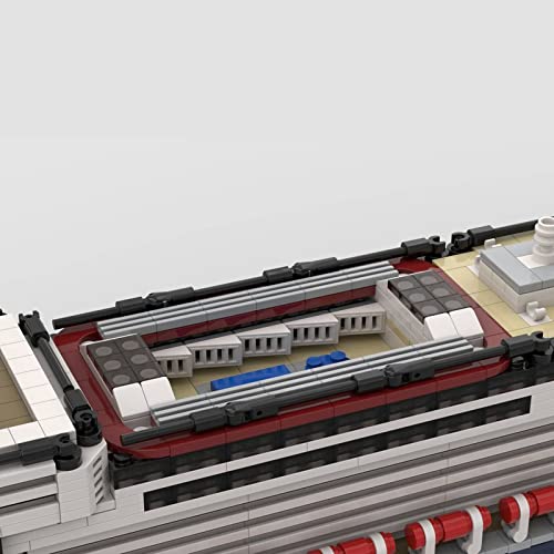 WWEI Technik Bausteine Schiff MS Koningsdam Kreuzfahrtschiff, 3622 Teile 1:400 Schiff Spielzeug Modellbausatz… – Bild 7