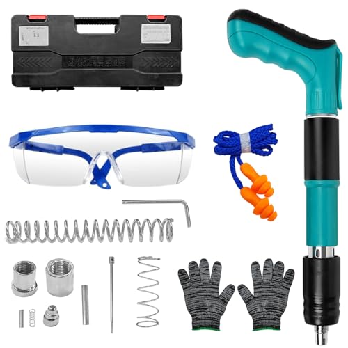 Aolawco Nagelpistole mit 150 runden Nägeln,Nail Tool Nagelpistole, Wasserpfeifenhalter,Klempnerpistole,Nagel-Wandbefestigungswerkzeug für Zementwand