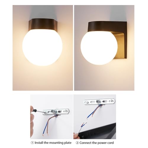 Aplique de Pared IP65 con Luz Blanca y Estructura Acrílica 5