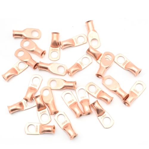 Cosse à anneau 4 AWG 5/16 pouces en cuivre de haute pureté pour batterie x25