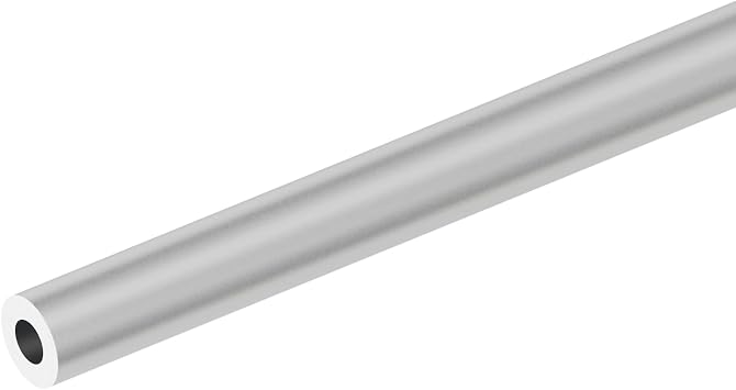 6063 Aluminum Round Tube, 19mm OD 10mm ID 300mm Length, Seamless Aluminum Straight Pipe, Metal Tubing for Furnishing, DIY, Machinery and Industry
