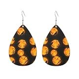 Pendientes Cuero, Luna Llena Dorada Cuervo Negro, Pendiente De Colgante, Vintage, Cómodo, Pendientes De Mujer De Cuero Para Fiesta Cumpleaños Mujeres