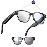 Yowow BIT AI Camera Smart Glasses for Men Women with 8MP, 4K Photo/1200P HD Video Recording, Translation, GPT Voice Assistant, AI Object Recognition, Hands-Free Music/Call,Long Battery Life