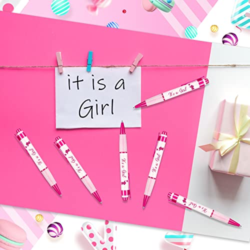 Outus 60 bolígrafos retractiles rosa bebé niña miniatura 4