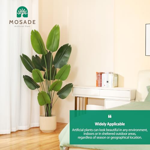 Mosade6ftartificialbirdofparadiseplanttallfaketropicalpalmtreewithwovenseagrassbasketrealisticfauxtree13detachabletrunkssilkplantsformodernhomedecorindooroffice2pack Urban Country Home Decor Mosade 6ft artificial bird of paradise planttall fake tropical palm tree with woven seagrass basket realistic faux tree13 detachable trunks silk plants for modern home decor indoor office2pack urban country home decor