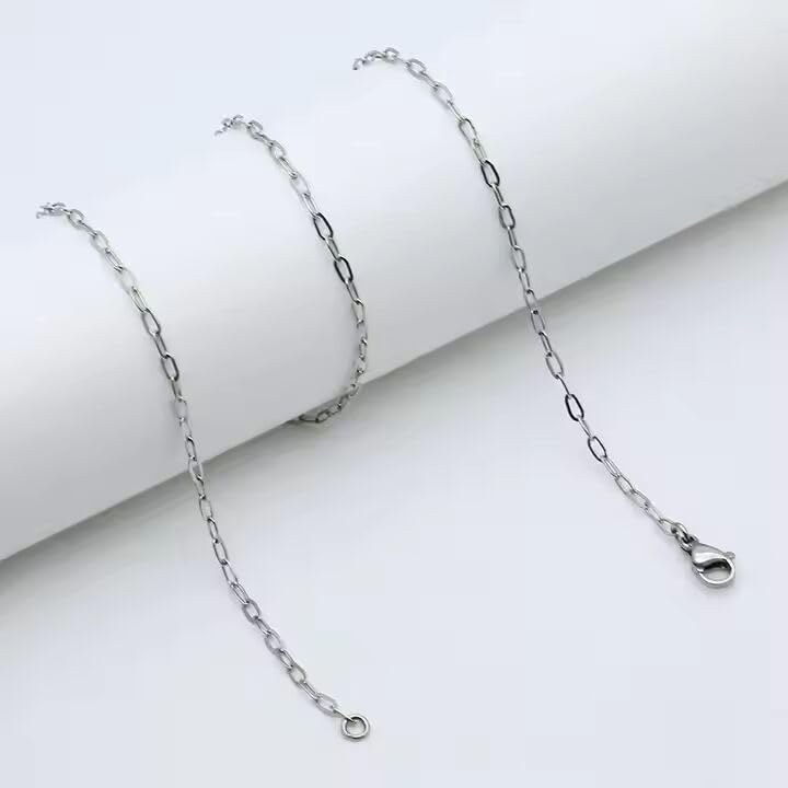 Image of THE MEN THING Chain for Men, Luxury Pure Titanium Steel Chain | Silver Stainless Steel Chain | Necklace Jewellery for Men & Boys