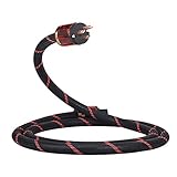 HiFi Audiophile Power Cord 125V 15A,Hi End Braided Sleeve Amplifier Power Cord,Audio AC Power Cable with US Plug (4.9FT/1.5M)