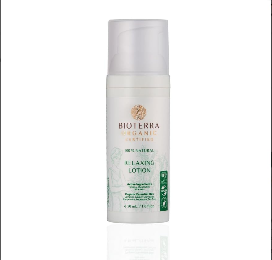 Bioterra Organik Rahatlatıcı Masaj Losyonu – Okaliptüs & Kafur Etkili, Spor Sonrası Kas Rahatlatıcı, Termal Etki, Doğal Yağlar İçeren Vücut Bakım Losyonu