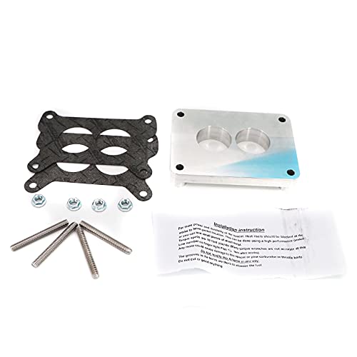 Tektall Intake Manifold Adapter For Cfm 4412 500 350 2-Barrel Spacer Race Car Oval Track Alloy Durable #TOP6