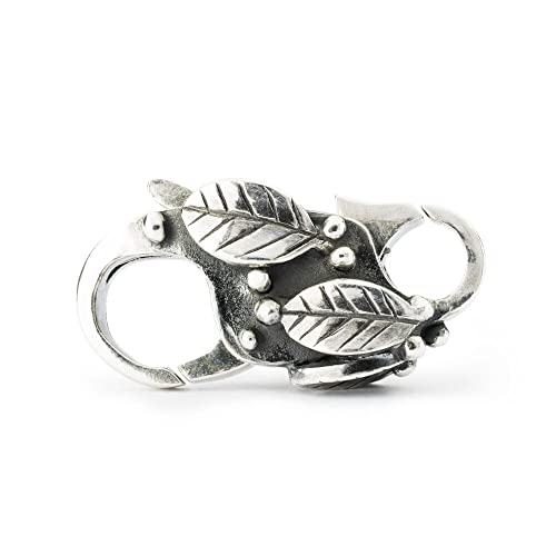 Cierre de mariposa Trollbeads en plata de ley con acabados de alta joyería