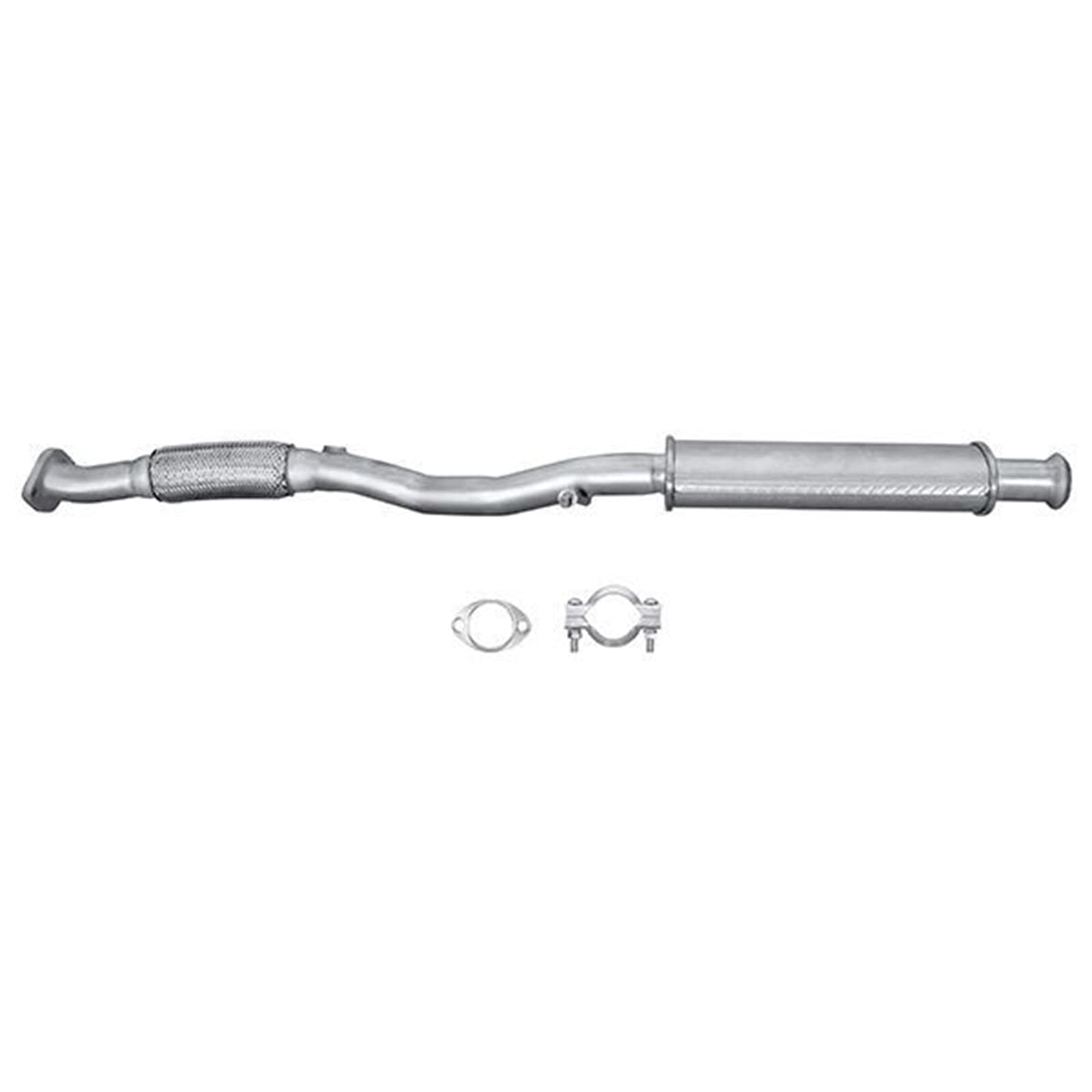 HELLA 8LB 366 020-651 Vorschalldämpfer - Easy2Fit® Kit - vorne - dreiteilig - Set mit Anbauteilen | 8LB 366 020-651 Kompatibel mit Picanto I (sa)