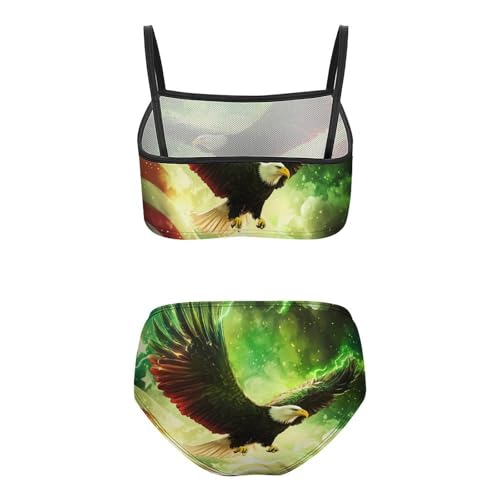 US Flag Bald Ea-gles Girls Swimsuits Two Piece Bikini Sets Beach Sport Swimwear Bathing Suit2