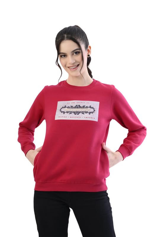 starfox Women's Printed Fleece Sweatshirt-picture-35
