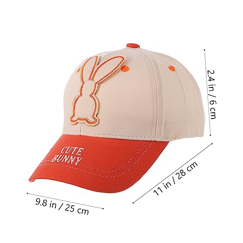 Fashionable Boy Girl Sun Hat Cotton Baseball Hat Outdoor Peaked Decor and Safety Design Beige2