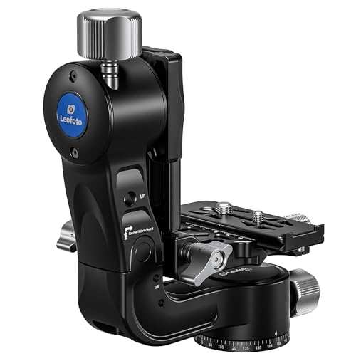 Image of Leofoto PG-2 Gimbal Head, Foldable Tripod Head, Compact and Portable, Arca Compatible